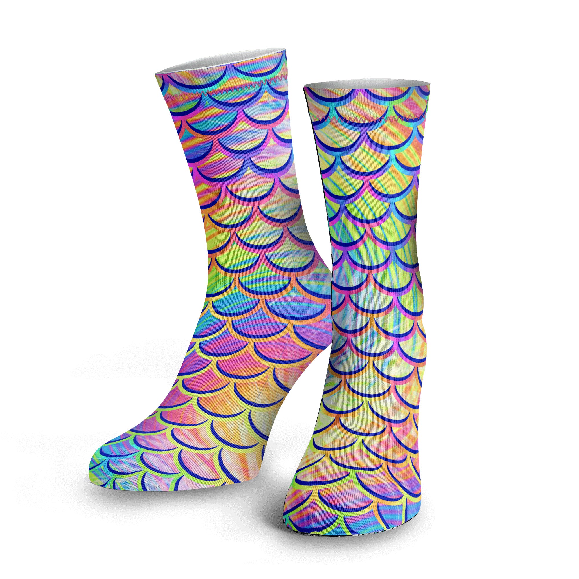 Psychedelic Mermaid Dive Socks – Spacefish Army