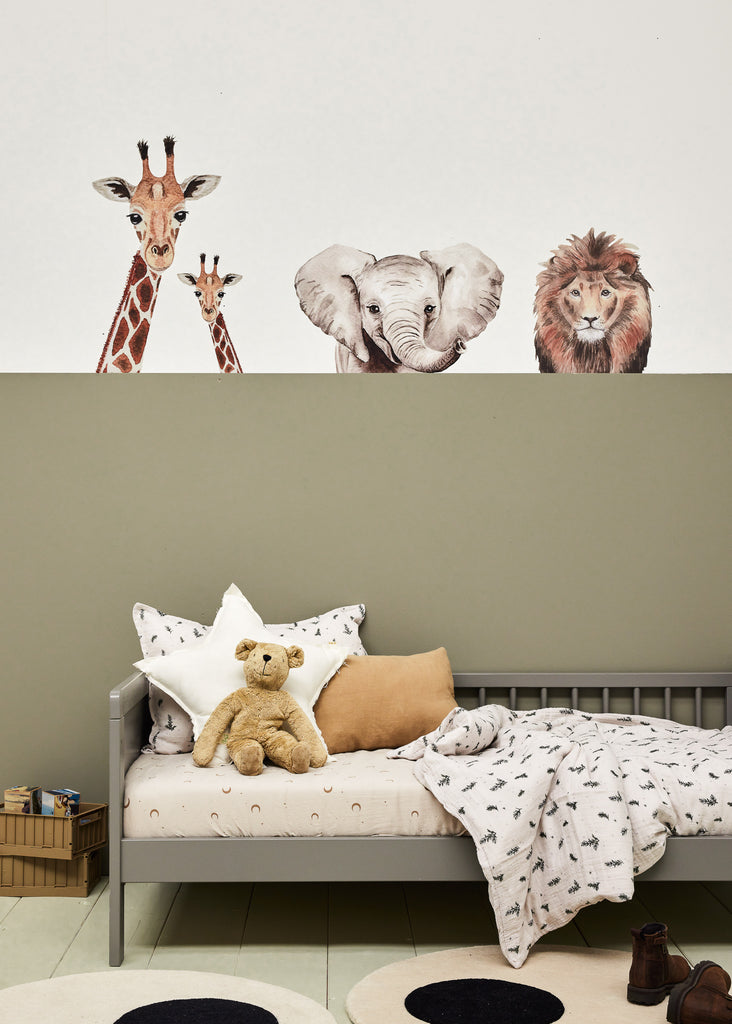 Muursticker | Waterverf Giraffe | Kinderkamer & Babykamer Forest and bear NL