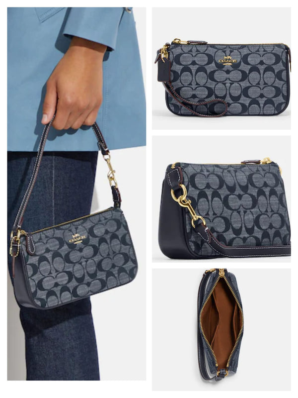 Coach CH340 Mini Nolita Bag Charm In Signature Chambray IN