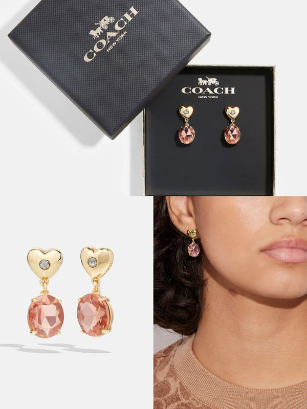 COACH®  Signature Lock Key Earrings Set