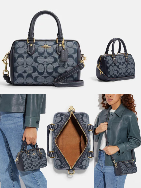 Coach CH340 Mini Nolita Bag Charm In Signature Chambray IN