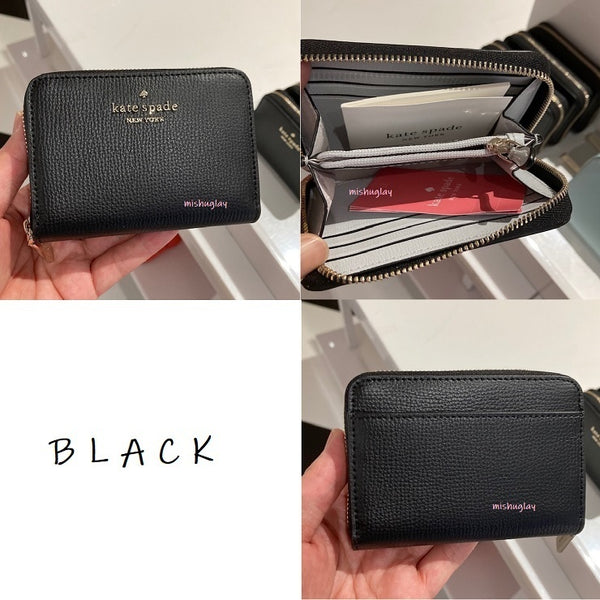 Kate Spade ☜UNBOXING☞ Leila small slim bifold wallet / Black 