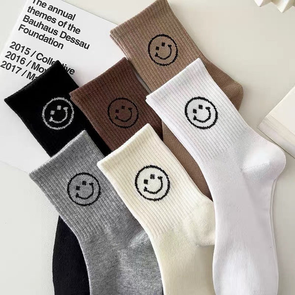 LOOUZ Trendy Socks Smiley Socks for Women and Men