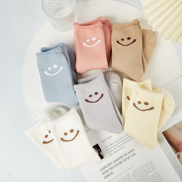 Unisex Simple Smiley Sock - LOOUZ