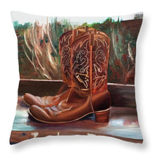 Load image into Gallery viewer, Posing boots - Throw Pillow
