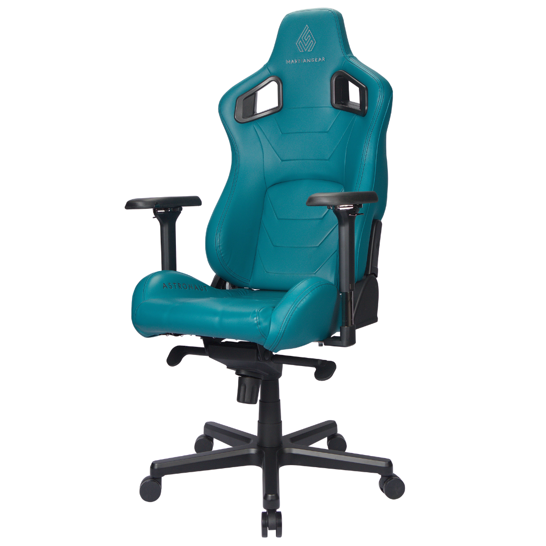 blue and green gaming chair