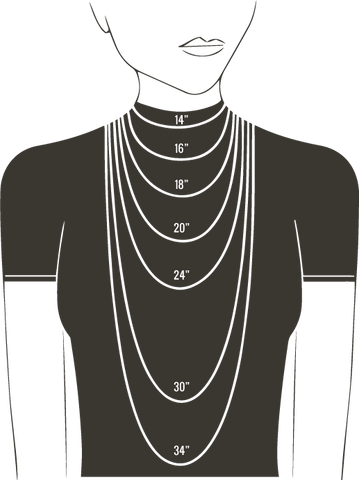 Noix Jewelry Necklace Size Chart
