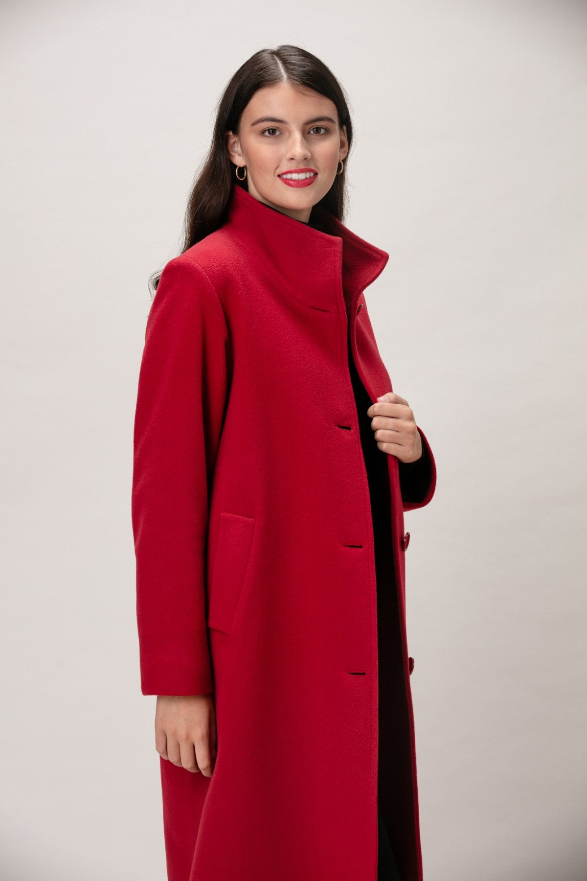 HOLLY Merino Wool Long Double Breasted Coat 2140M/W – LORNE'S COATS