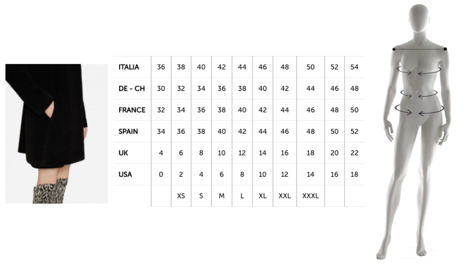 cinzia rocca size guide