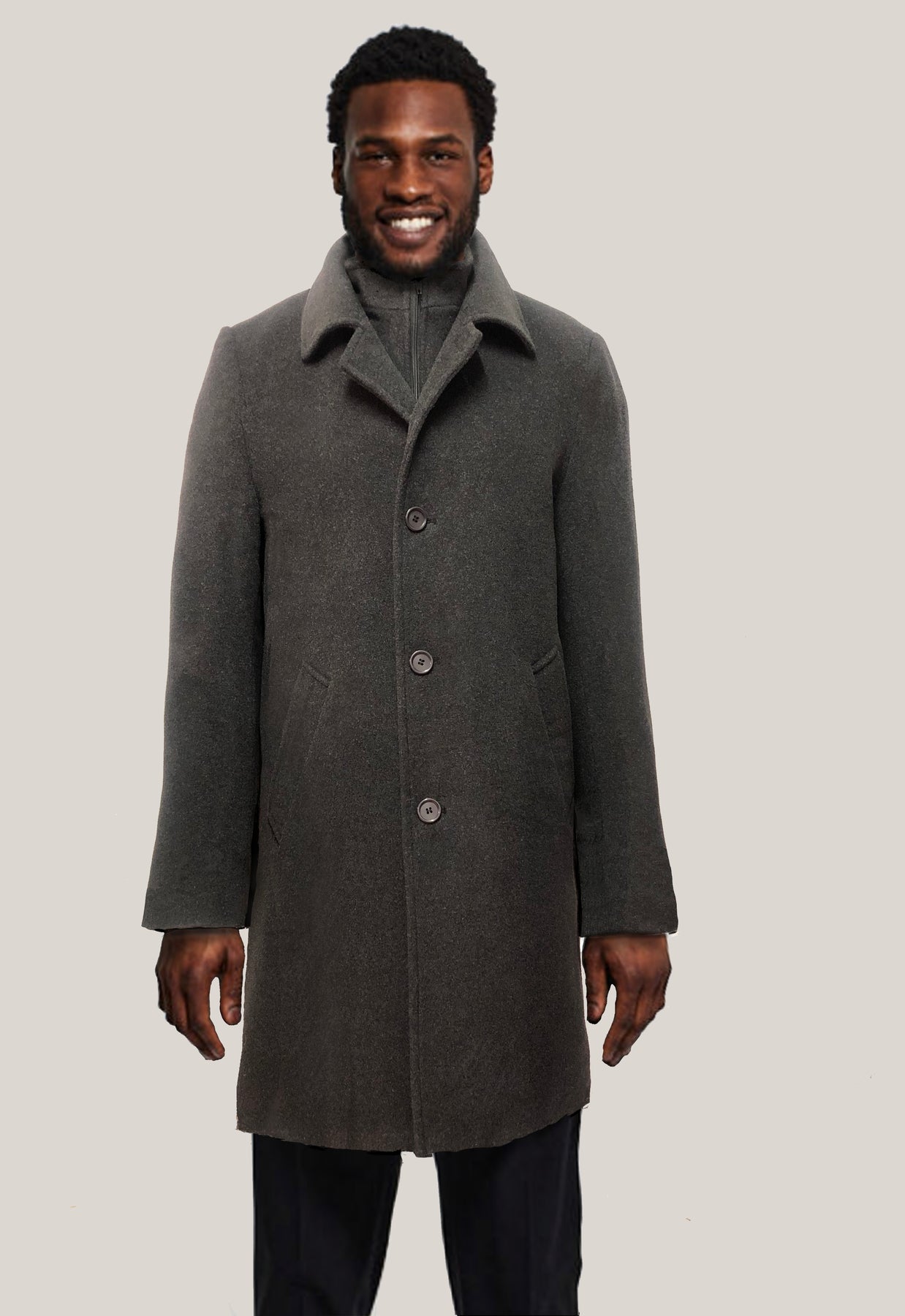 Barrington's - Wool Cashmere Twill Double Breasted Coat