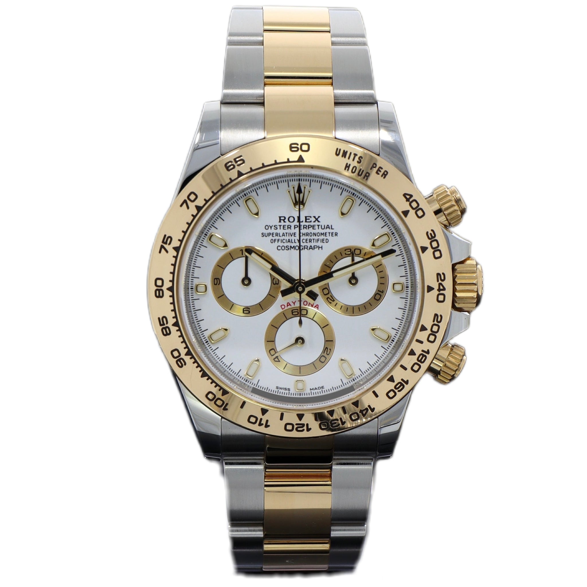 Rolex Daytona Steel/Gold White Dial