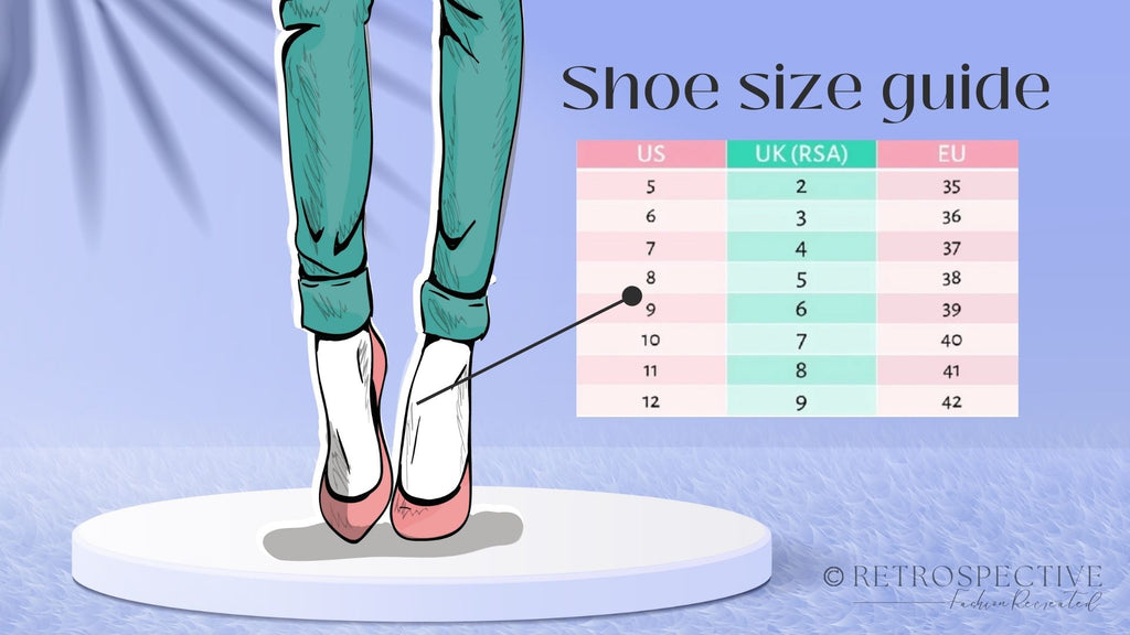 Shoe Size Guide – Retrospective & Co.