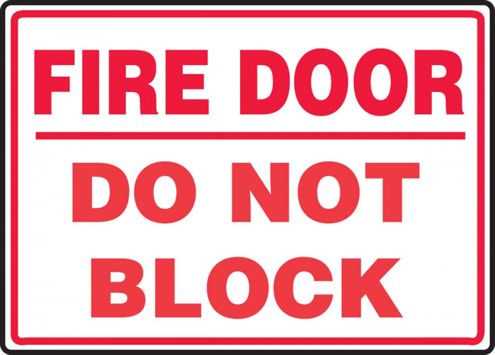 Fire Blanket Do Not Block 3-Way Sign - Save 10% Instantly