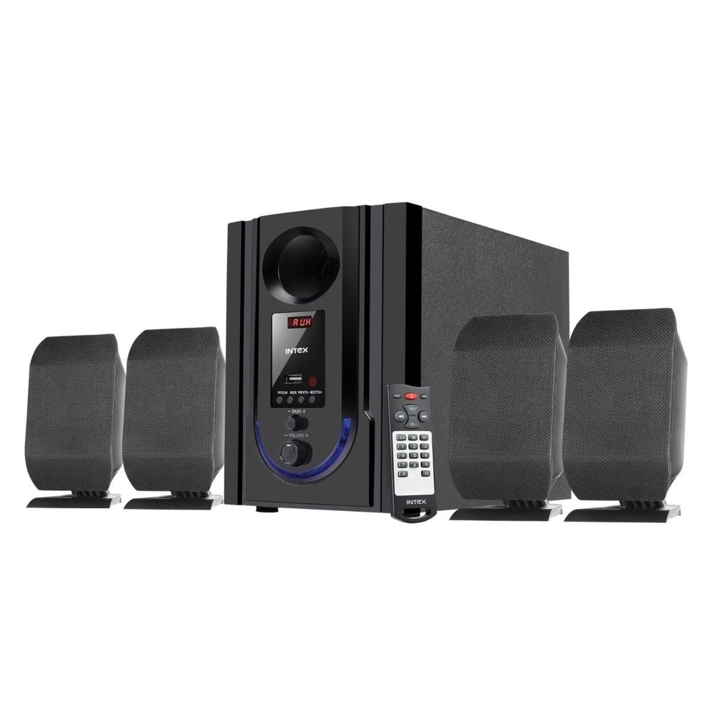 Intex 4.1 Multimedia Speaker Groove 301 FMUB Bluetooth/USB/FM/AUX(Black)