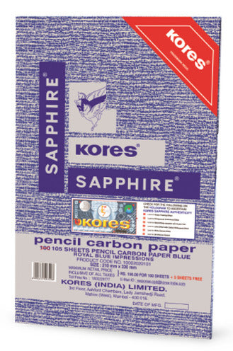 Kores Tracing Carbon Paper - (White, 210 x 330 Mm) - Set Of 100 Sheets, For  Office at Rs 249/pack in Delhi