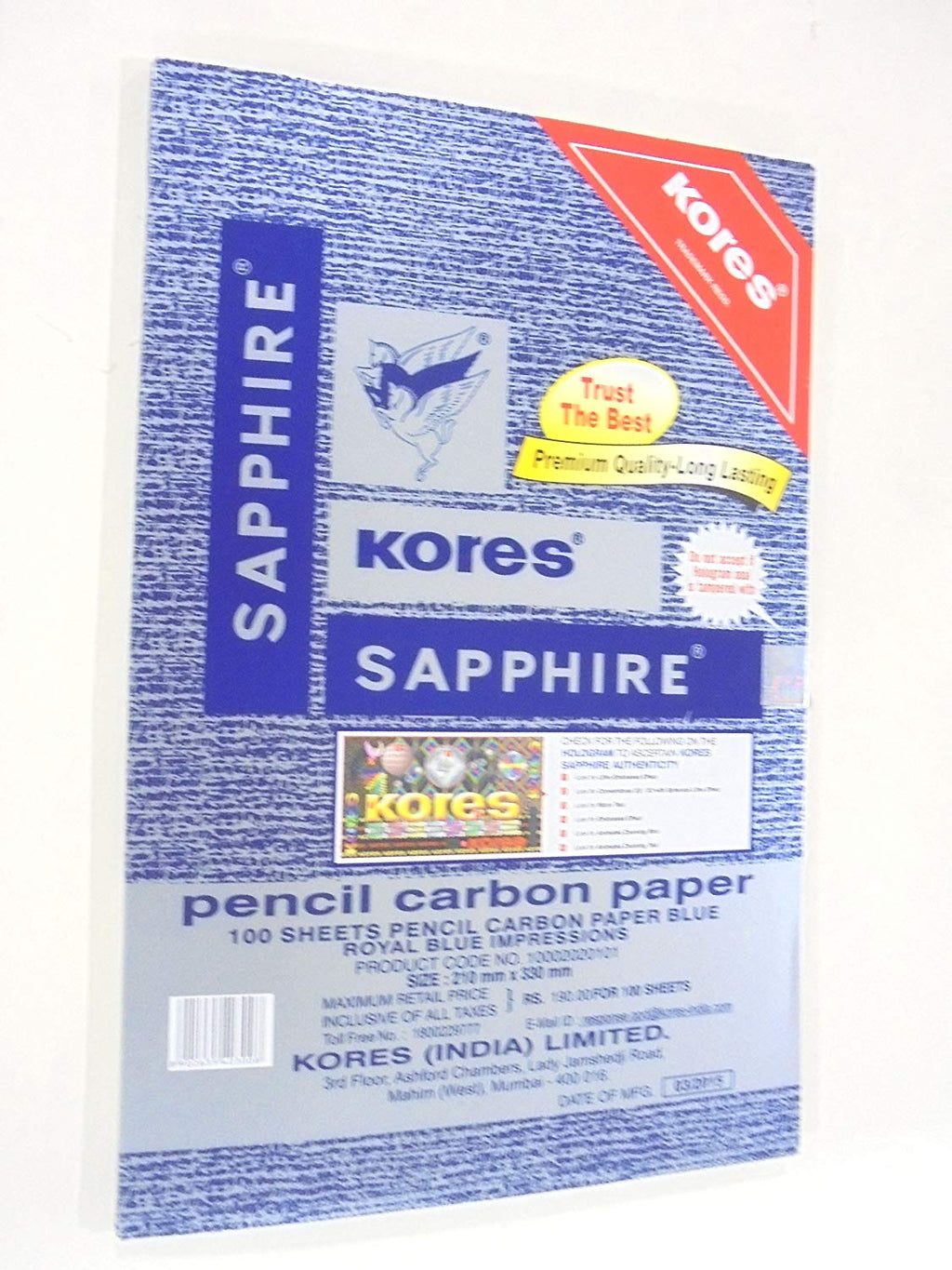 KORES 210mm X 330mm Unruled A4 20 gsm Carbon Paper - Carbon  Paper