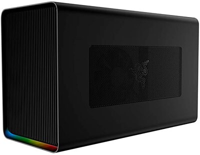 Razer Core X Aluminum External GPU Enclosure (eGPU): Compatible with  Windows & MacOS Thunderbolt 3 Laptops, NVIDIA/AMD PCIe Support, 650W PSU,  Classic