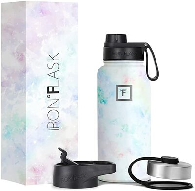 IRON °FLASK Sports Water Bottle - 64 Oz, 3 Lids (Spout Lid), Leak Proof,  Vacuum Insulated Stainless Steel, Hot Cold, Double Walled, Thermo Mug,  Standa for Sale in Woodville, CA - OfferUp