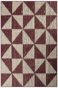 Saral Home Detec™ Geometrical Pattern Cotton Rug 