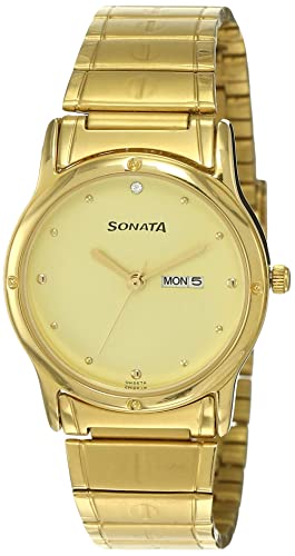 Sonata RPM Analog White Dial Men's Watch-77063SM08