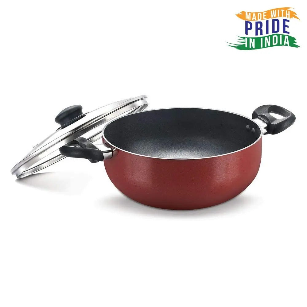 Prestige Omega Deluxe Induction Base Non-Stick Aluminium Flat Dosa Tawa,  280mm