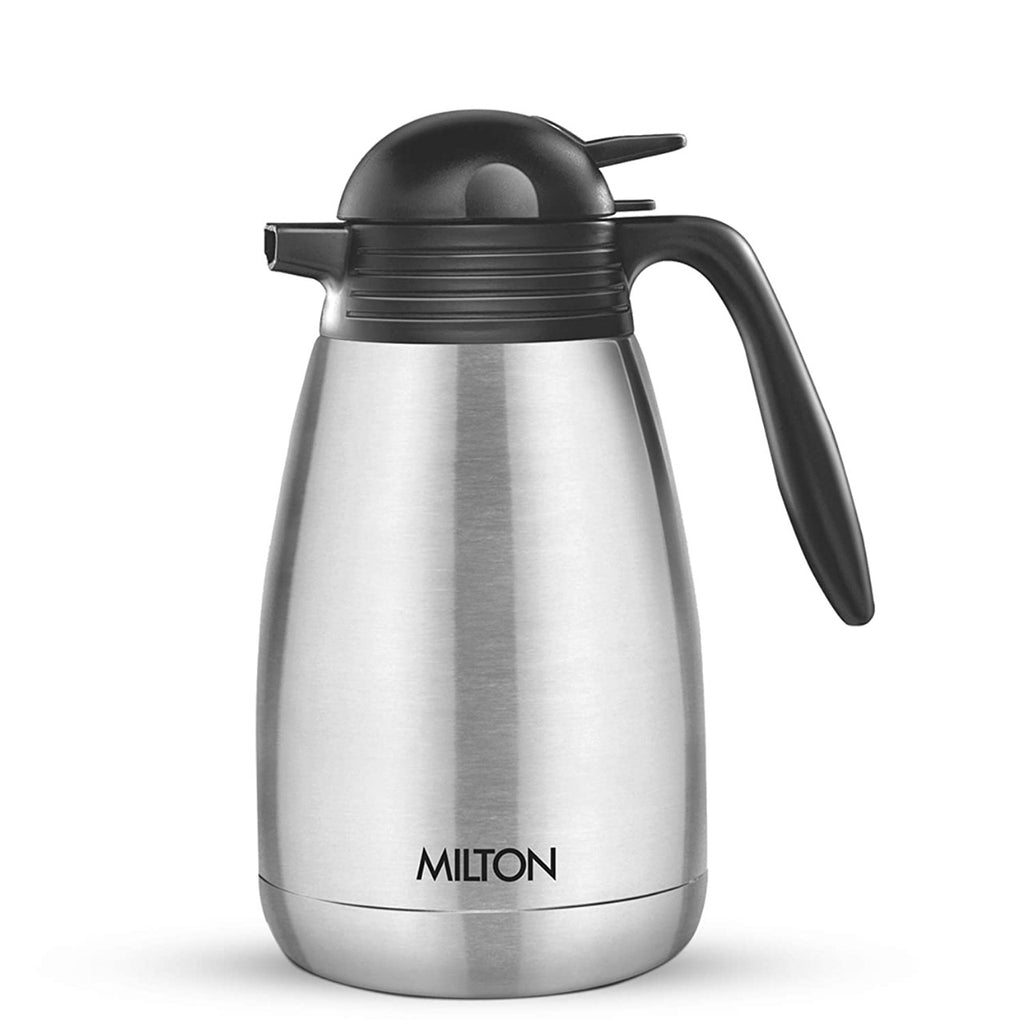 Milton Thermosteel Duo DLX 1500, Double Walled Vacuum Insulated 1500 ml |  51 oz | 1.5 Ltr | 24 Hours Hot and Cold Bottle with Cover, 18/8 Stainless