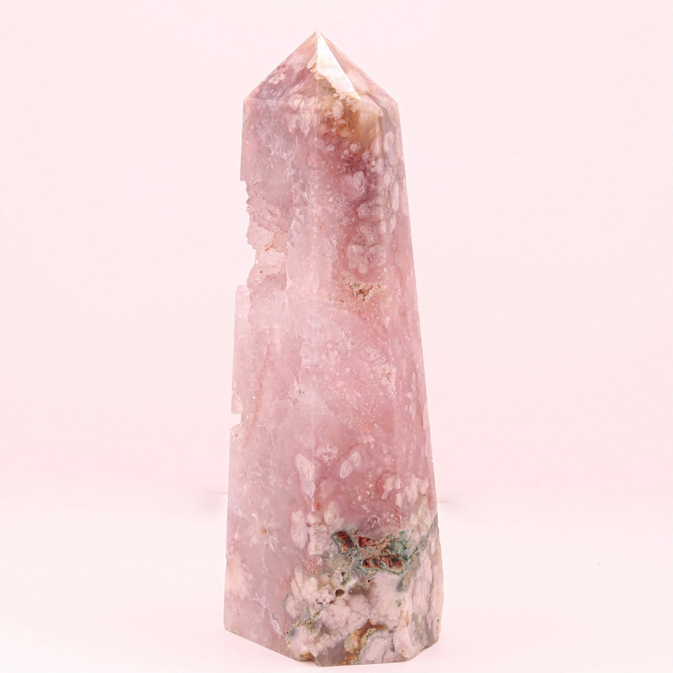 4.75 Druzy Pink Amethyst Flower Agate Tower Home & Living Rocks ...