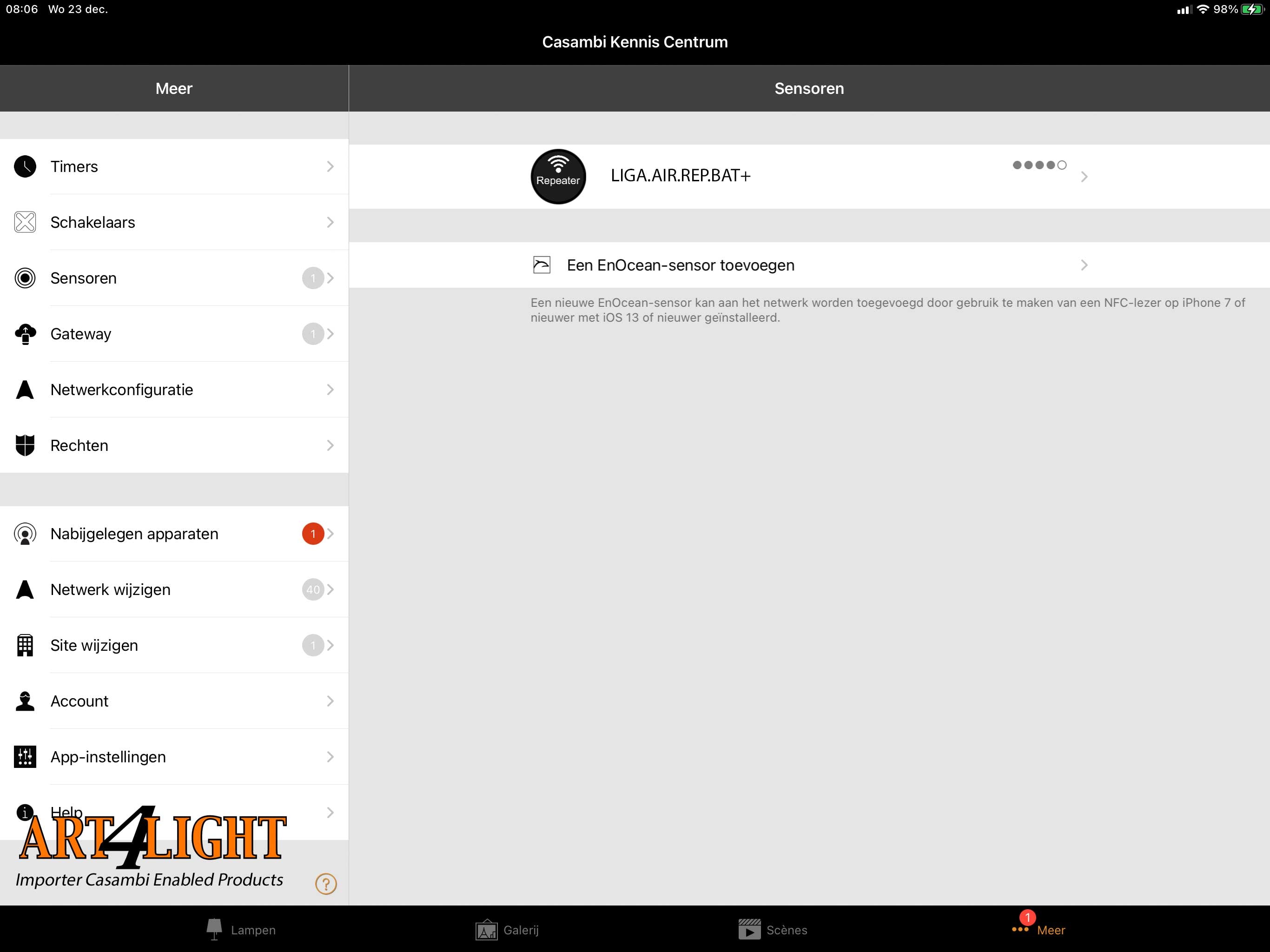 Casambi-app-view-of-Lightteam-LIGAI.AIR.REP.BAT+