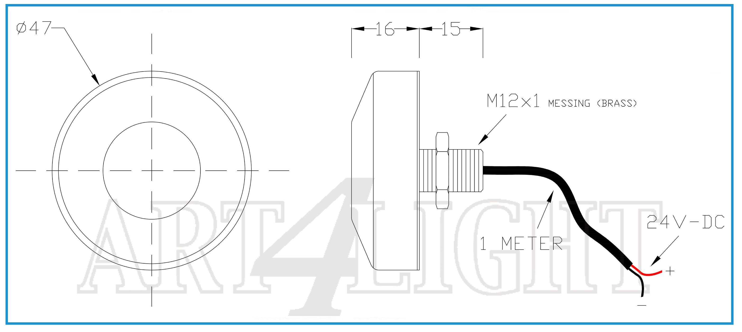 MAATVOERING LedsGo Omnidirect Antenne 2.4GHz Black