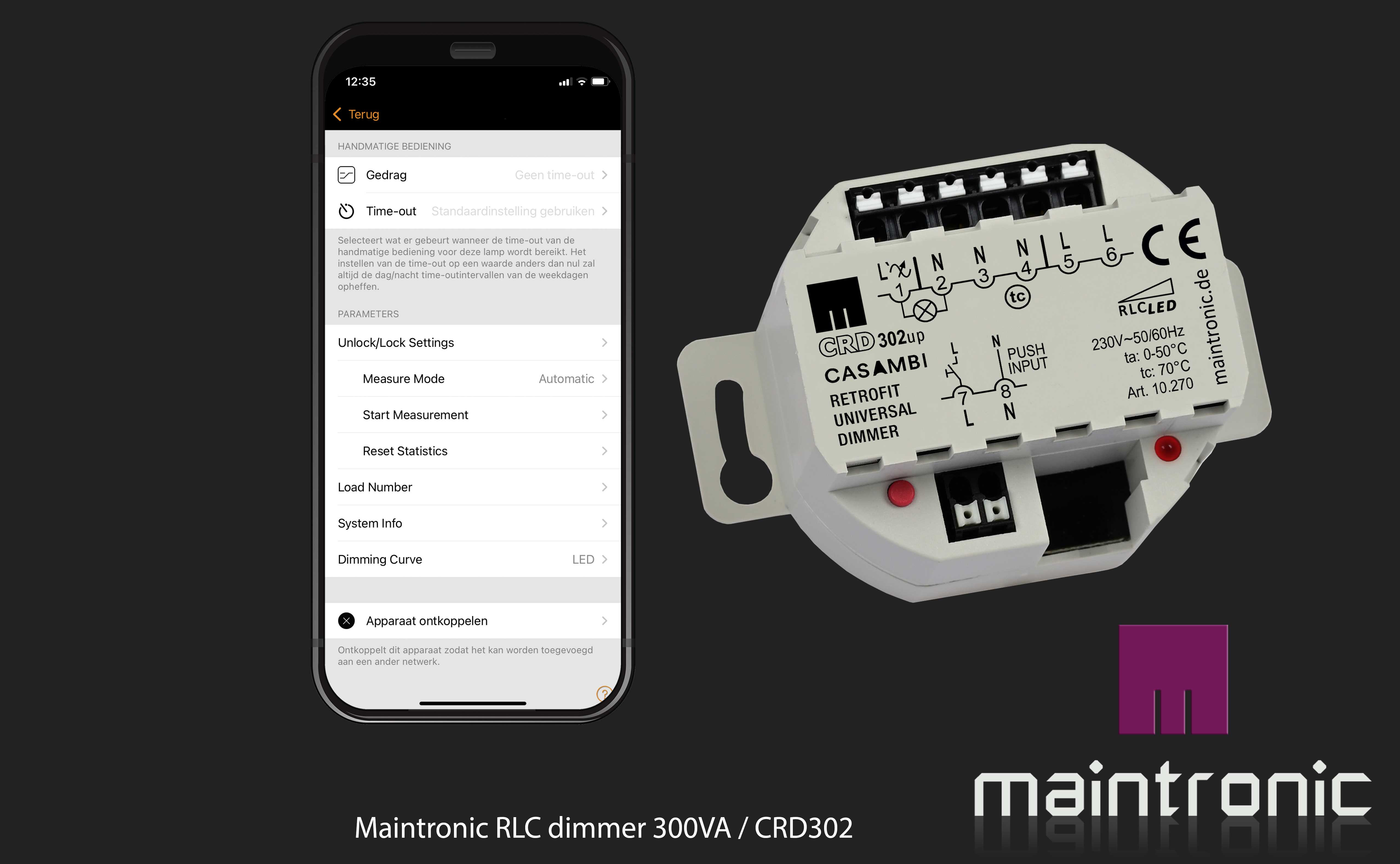 APERÇU-DE-CONFIGURATION-maintronic-CASAMBI-DIMMER-CRD302