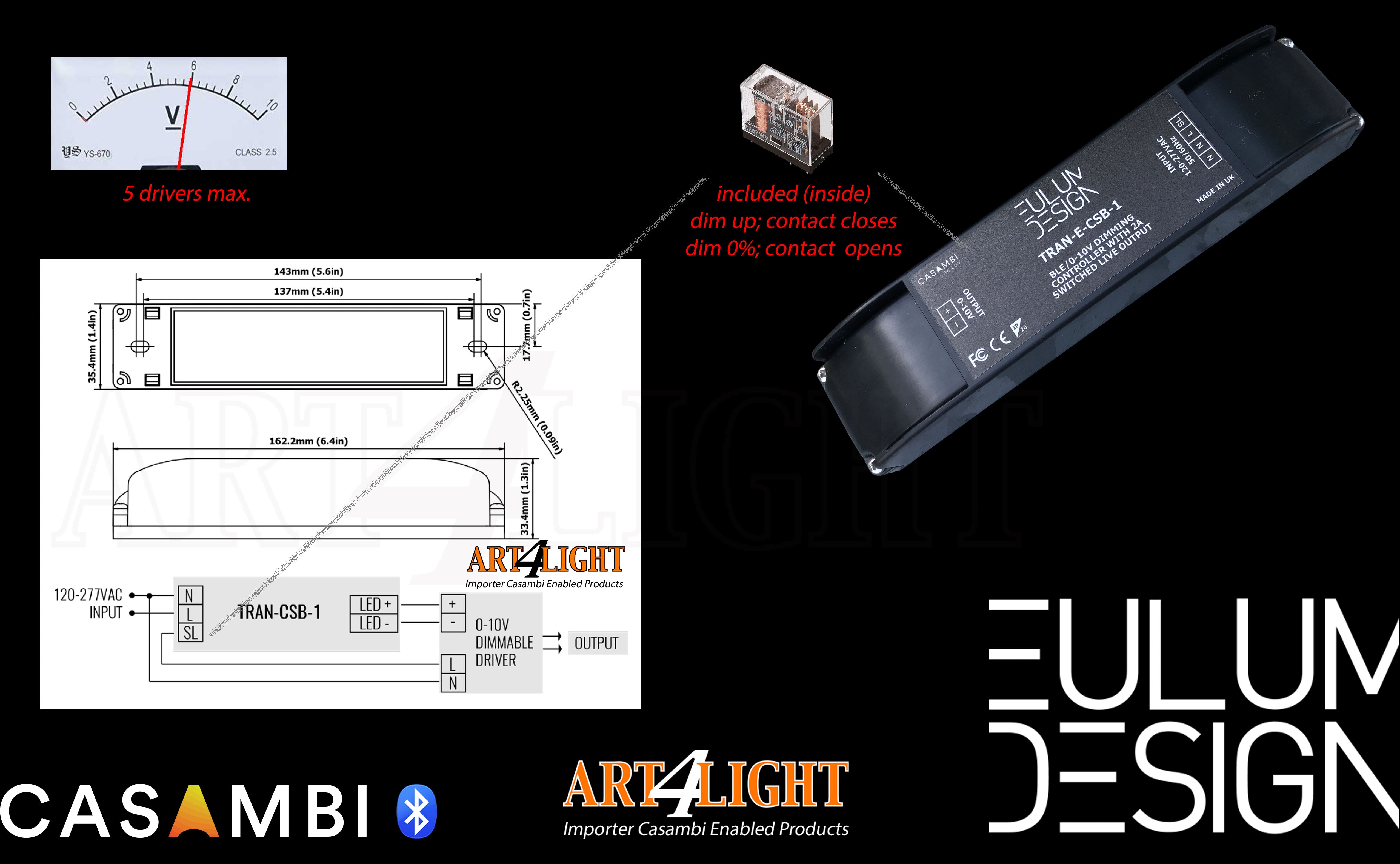 OVERVIEW OF CONFIGURATION  EULUM TRAN_E_CSB_0_10V CASAMBI INTERFACE