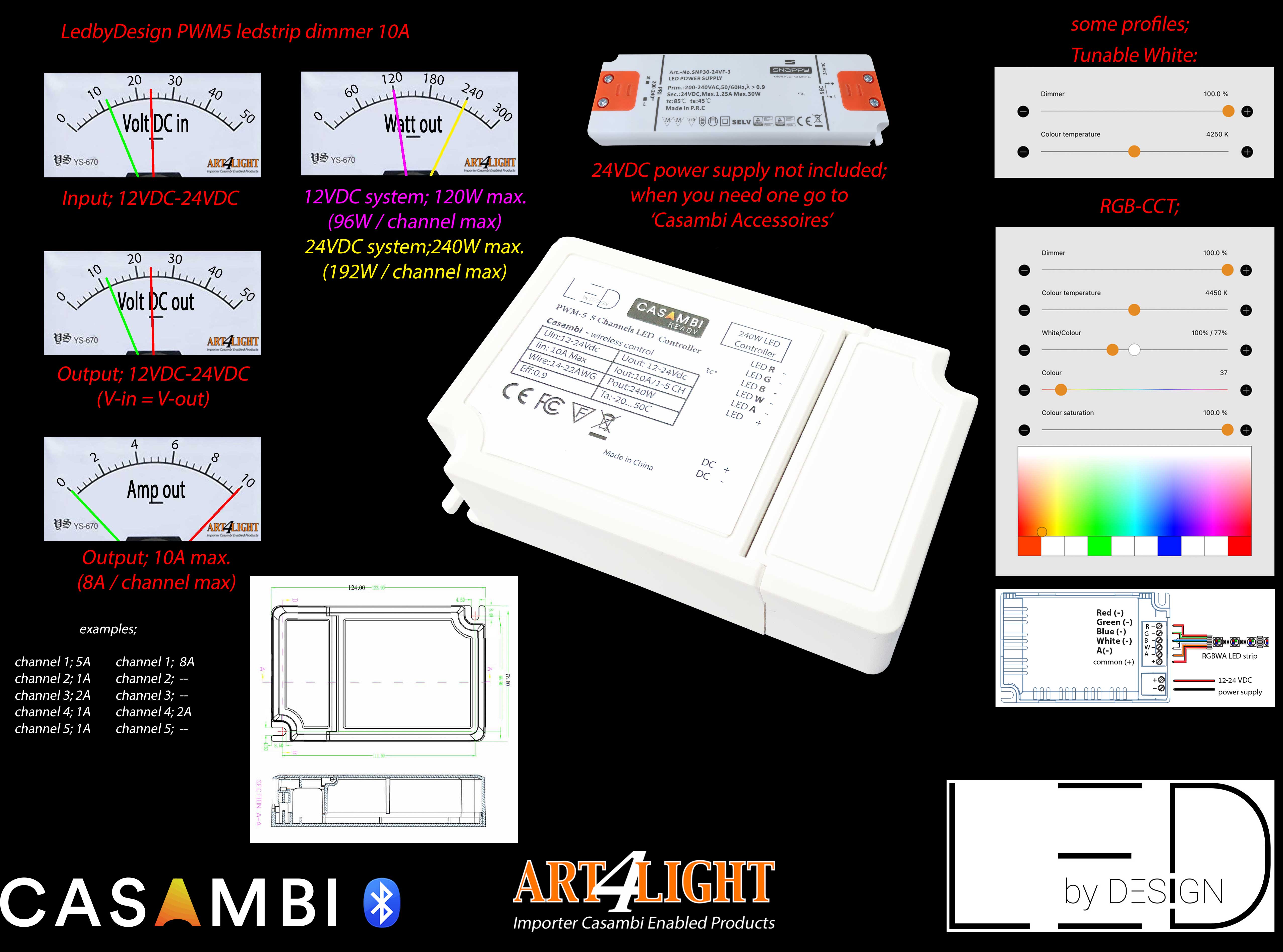 Produktöversikt-LEDstrip-dimmer-LedbyDesign-10A