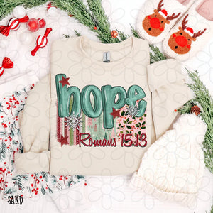 Hope Stripes Snowflakes - Ocean Dream Boutique