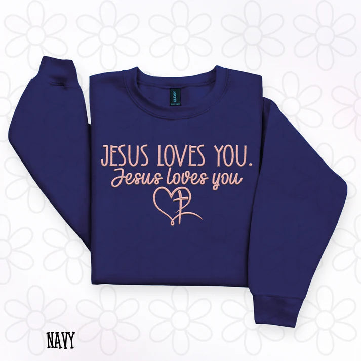 Jesus Loves You Pink Heart