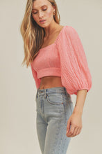 Load image into Gallery viewer, Tatum Textured Blouse in Pink
