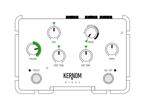 Clean boost settings for the Ridge overdrive pedal