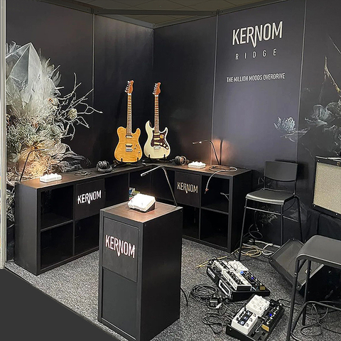 Kernom booth at the 2023 Birmingham Guitar Show