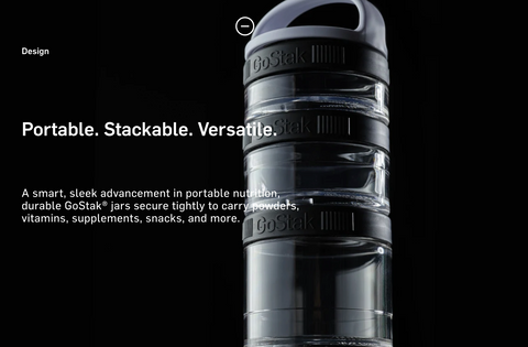 Blender Bottle GoStak Portable Stackable Containers for Sale in