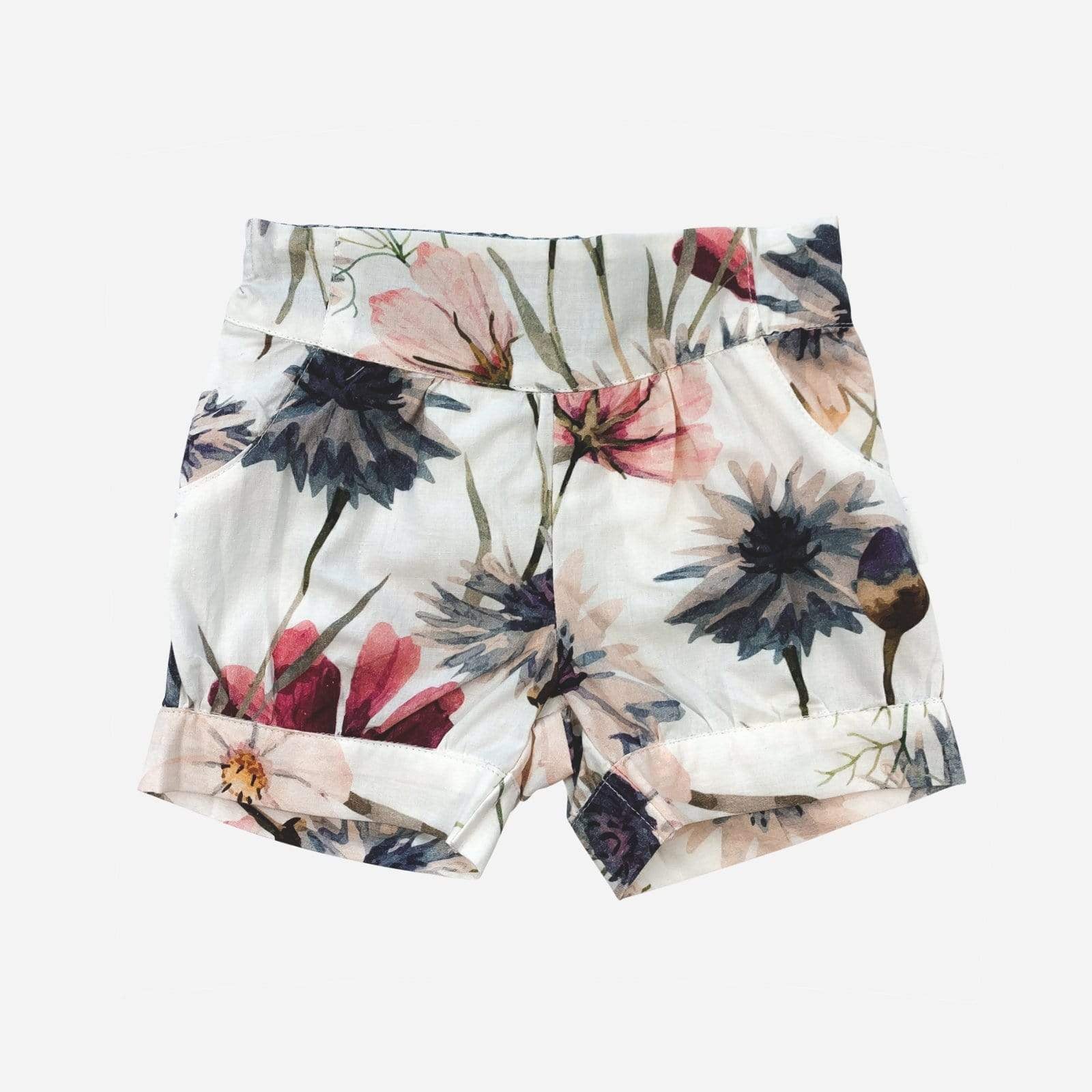 Love Henry Bottoms Baby Girls Lucy Shorts - Summer Blues Floral