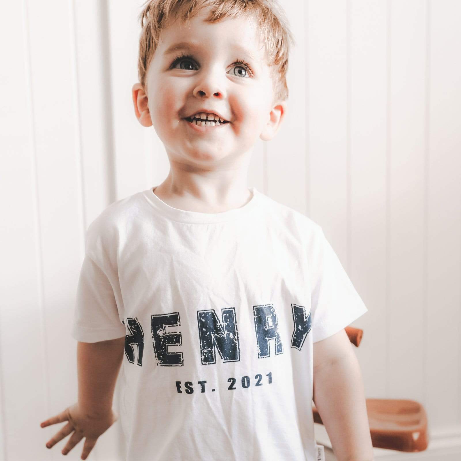 Love Henry Tops Baby Boys Classic Henry Tee - White