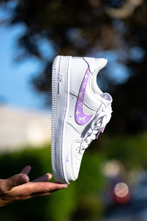 custom air force 1 purple