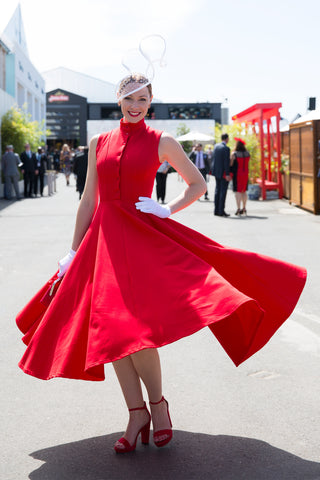 Melbourne Cup Races Red Dress