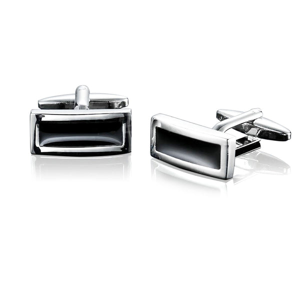 Pica LéLa Ducan Cufflinks with Black Enamel