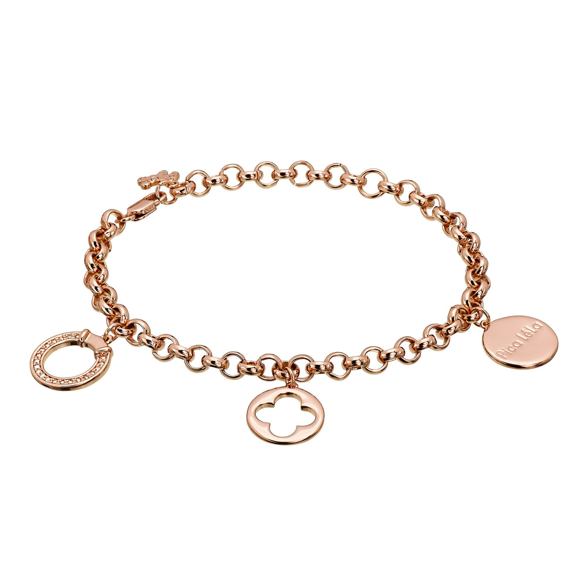 Luck and Wishes Braclet - 18K Rose Gold Plated - Crystals | Pica LeLa ...