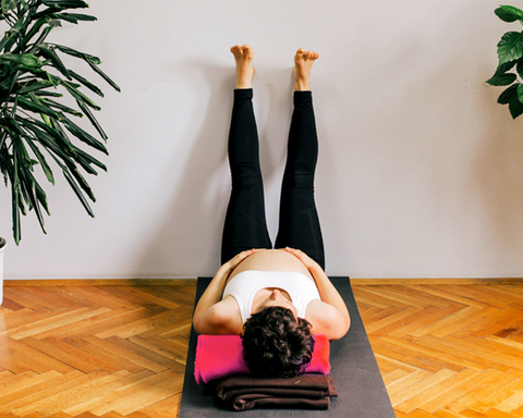 Legs Up The Wall Pose