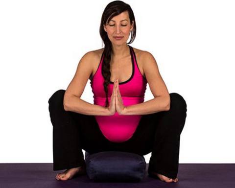 Yoga Squat With Block