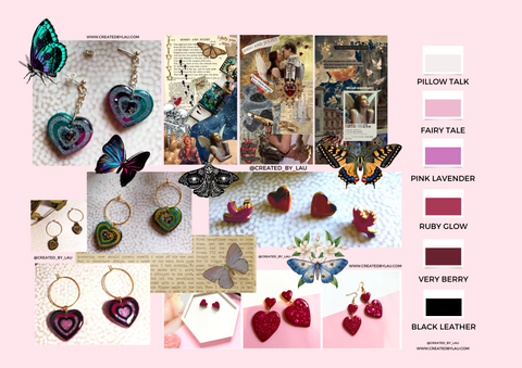 Created By Lau: Crafting Love Behind the Scenes of Our Artisanal Valentine's Collection Moodboard Collection Direction