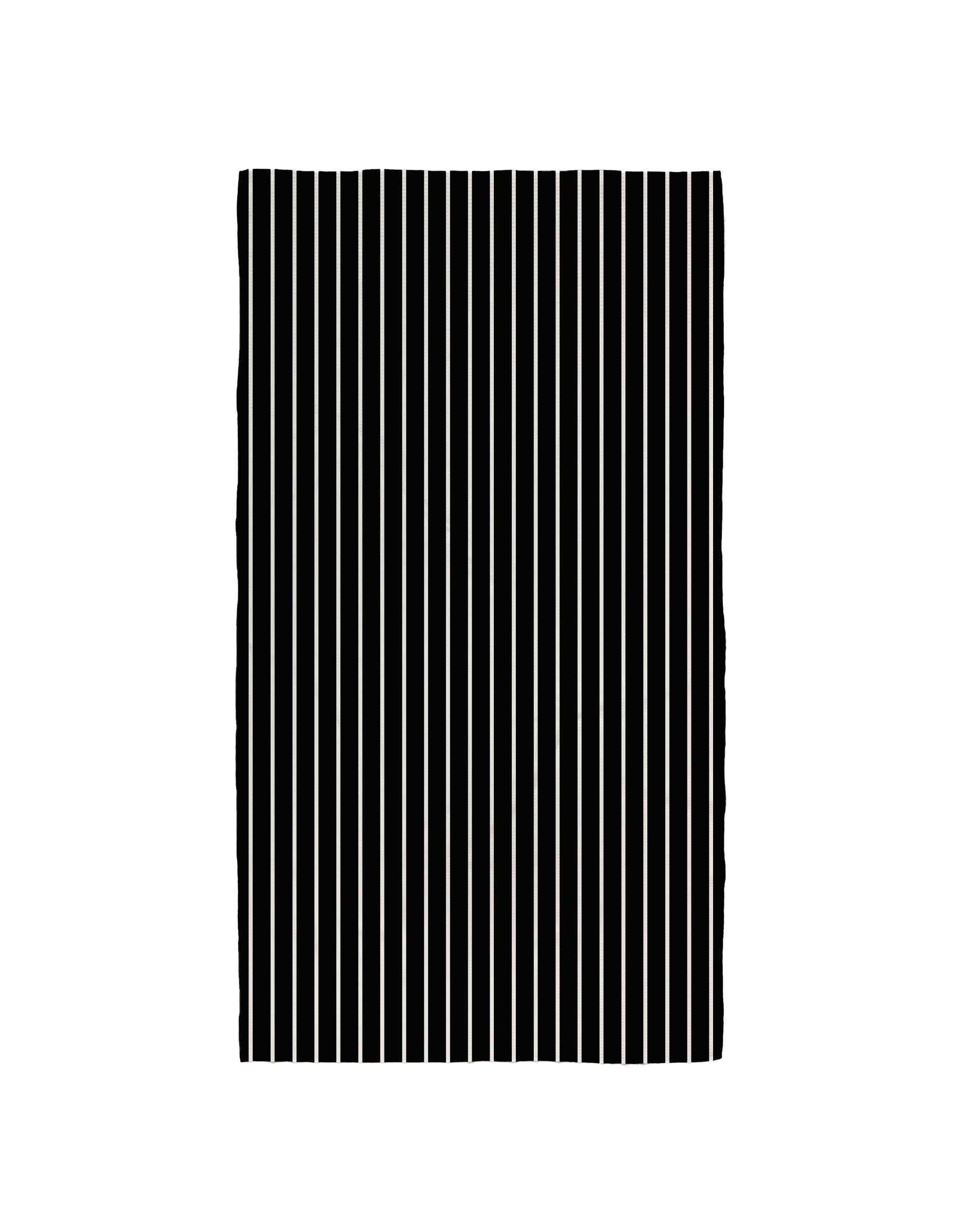 Black Linen Bath Towel