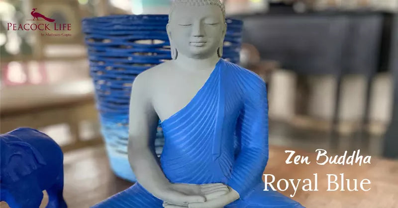 Zen Buddha Royal Blue