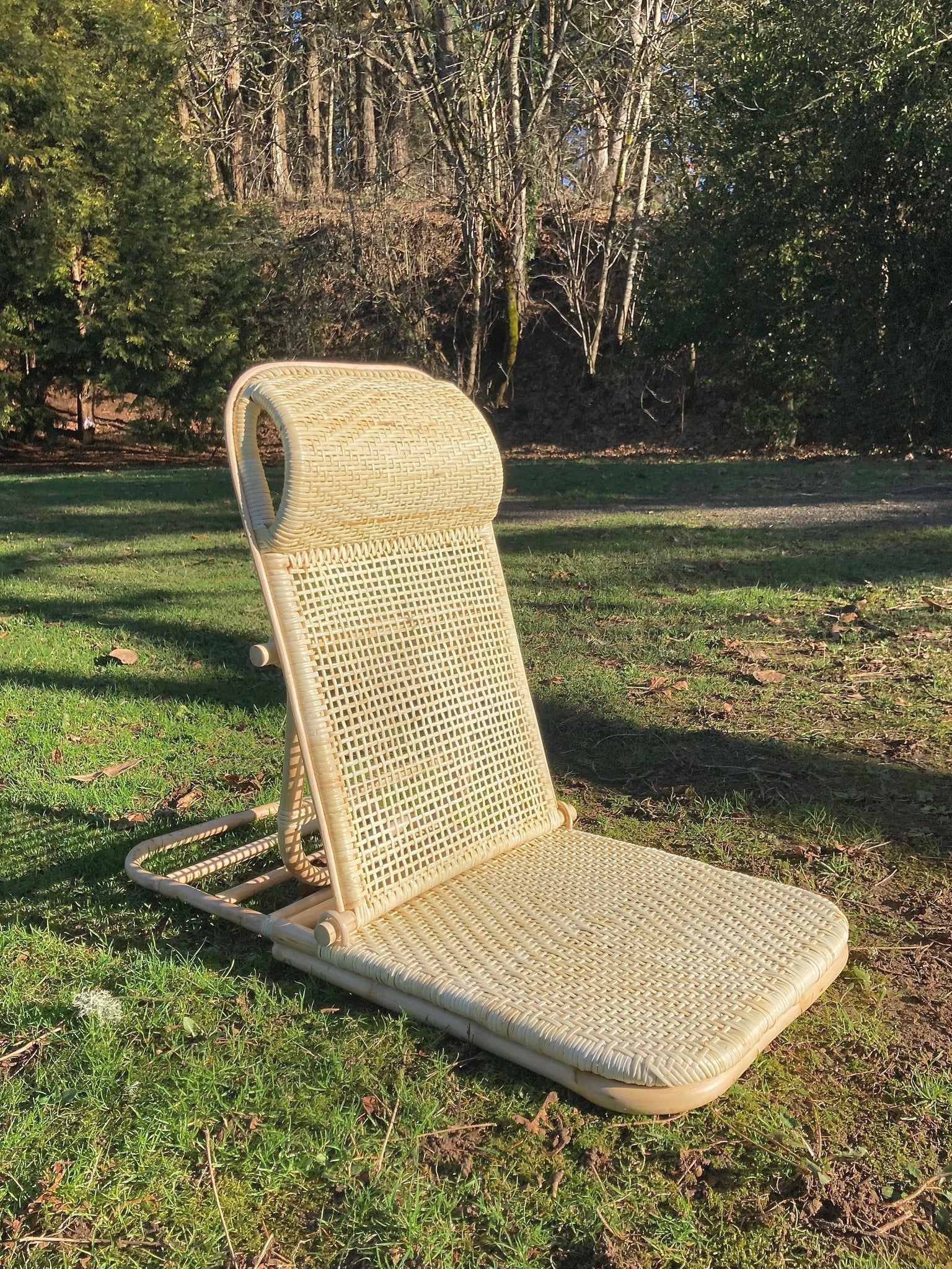 folding rattan beach chair